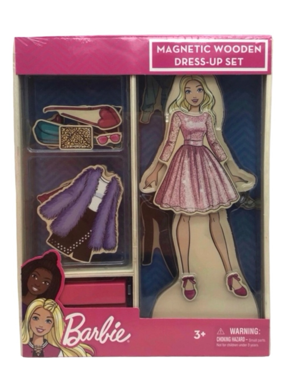 Barbie Magnetic Wooden Dress-Up Set (NWT)